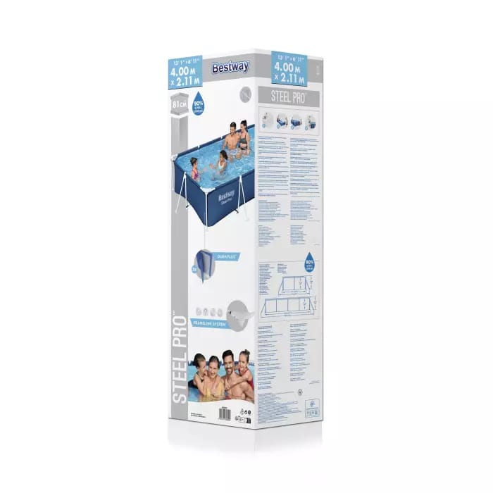 Каркасный бассейн Bestway 56405 BW, Steel Pro 400х211х81см, 5700л фото 2